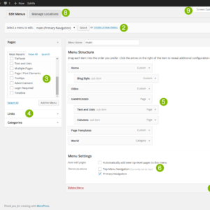 wordpress control panel