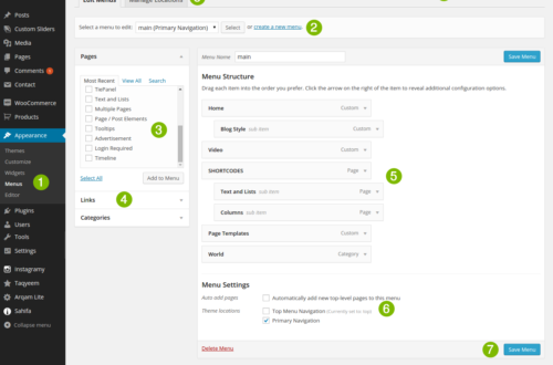 wordpress control panel